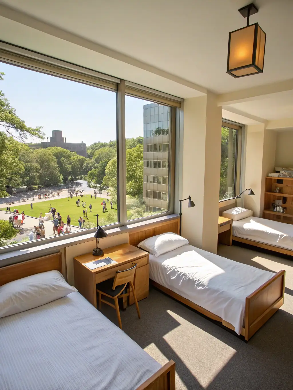 A clean and comfortable dormitory or living space provided for foreign workers, highlighting the company's focus on ensuring a safe and pleasant living environment.